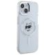 4. Etui Karl Lagerfeld IML Metal Choupette Head MagSafe na iPhone 15 - białe