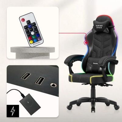 7. Fotel gamingowy Huzaro Force 2.7 RGB Black