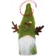 8. ZAWIESZKA DEKORACYJNA ŚWIĄTECZNA 9CM MIKOŁAJ ZIELONY