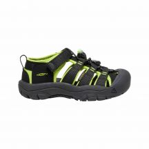 Sandały trekkingowe dziecięce na lato Keen Newport H2 Black/Lime green dla dzieci (1009942)