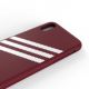 6. Etui Adidas OR Moulded PU Suede na iPhone X / XS - burgundowe