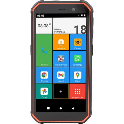 Telefon Olympia TREK 14cm (5.5") Dual SIM Android 10.0 4G USB Type-C 3GB 32GB 5000mAh - Pomarańczowy