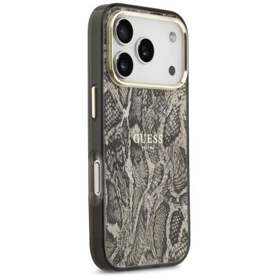 4. Etui Guess Python Pattern MagSafe na iPhone 17 Pro Max / 18 Pro Max - brązowe