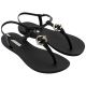 2. Ipanema Sandal Class sandały japonki damskie modne czarne ze złotym