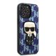 4. Etui Karl Lagerfeld Monogram Ikonik Patch na iPhone 13 Pro Max - niebieskie