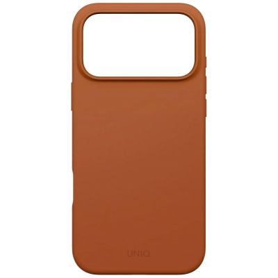 3. Etui UNIQ Lino na iPhone 17 Pro Max Magclick Charging - pomarańczowe