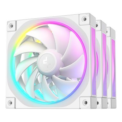 Wentylator Deepcool FL12 biały, zestaw 3 sztuk, 120 mm, 2150 obr./min, 12 V