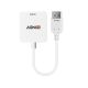 2. Lindy 38146 adapter kablowy HDMI Typu A (Standard) DisplayPort Biały