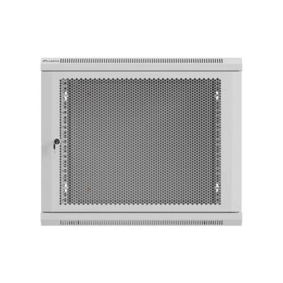 18. LANBERG SZAFA INSTALACYJNA RACK WISZĄCA 19" 9U 600X600 SZARA DRZWI PERFOROWANE (FLAT PACK)