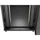 11. Szafa instalacyjna rack stojąca 19" 22U 800x1200 czarna drzwi perforowane Lanberg (flat pack)