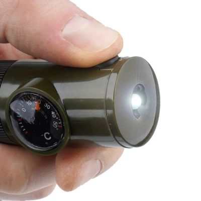 4. Gwizdek survivalowy Mil-Tec 6w1 - Zielony 16328401