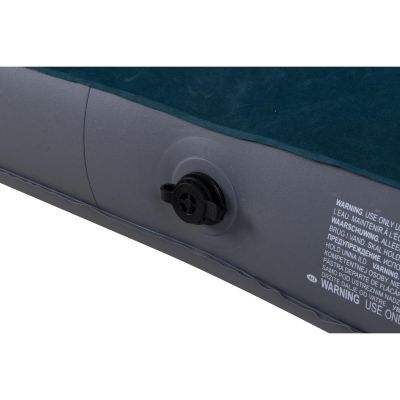 3. MATERAC FLOKOWANY 2-OSOBOWY Z WBUDOWANĄ POMPKĄ NOŻNĄ 191x137x22CM 24131