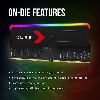 5. PNY MD32GK2D5600036XRGB moduł pamięci 32 GB 2 x 16 GB DDR5 288-pin DIMM