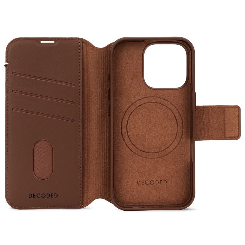 5. Skórzana obudowa ochronna iPhone 16 Pro kompatybilna z MagSafe (tan)
