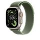 2. Zegarek Apple Watch 49mm Green/Neon Trail Loop M/L - Natural Titanium Finish