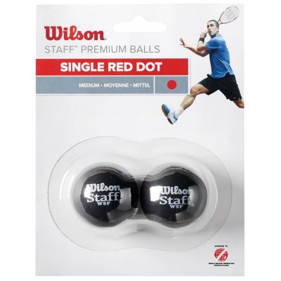 2. Piłki do squasha Wilson Staff Squash Red Dot Ball WRT617700