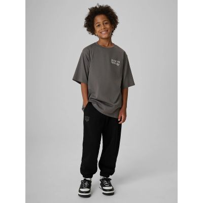 4. T-shirt loose z nadrukiem chłopięcy 4F 4FJRAW26TTSHM4529-25S