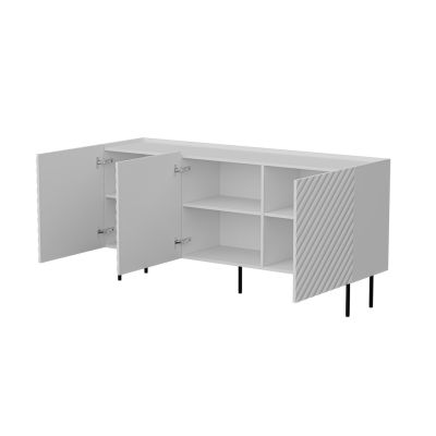 2. Komoda 3D LUCCA 165x40x80 biały
