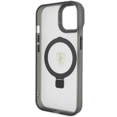 7. Etui Ferrari Ring Stand 2023 Collection MagSafe na iPhone 15 Plus / 14 Plus - przezroczyste