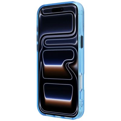 5. Etui BMW Sign Frosted IML & Metal Logo MagSafe na iPhone 18 Pro / 17 Pro - niebieskie