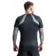 3. Rashguard szary krótki rękaw logo DBX Bushido