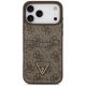 3. Etui Guess 4G nauble Card Triangle na iPhone 18 Pro Max / 17 Pro Max - brązowe