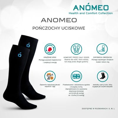 6. SKARPETY KOMPRESYJNE ROZMIAR M ANOMEO