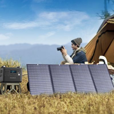 7. Ładowarka Choetech SC010 solarna turystyczna składana 160W - czarna
