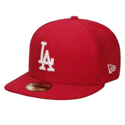 New Era League Essential 59Fifty Los Angeles Dodgers Cap 10047498 Czerwone 7 1/4