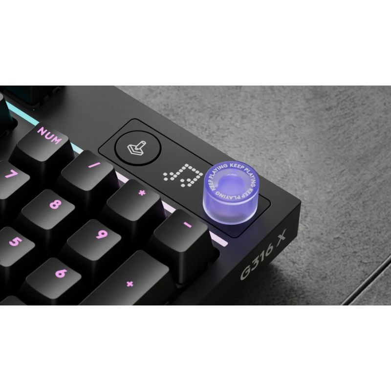 6. Logitech G G316 X 98 klawiatura Gaming USB QWERTY Angielski Czarny