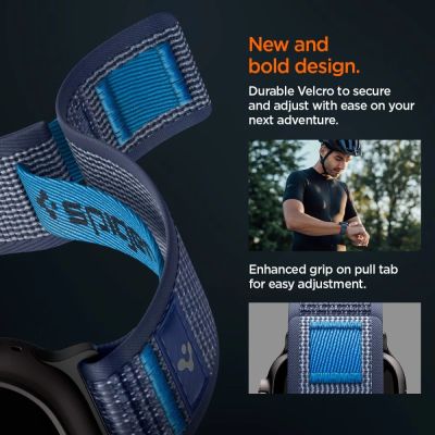 9. Pasek Spigen Athlex Air 2 na Apple Watch (44 / 45 / 46 / 49 mm) - granatowy