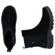 5. Wodoodporne skórzane botki damskie komfortowe  czarne Rieker 7269-00