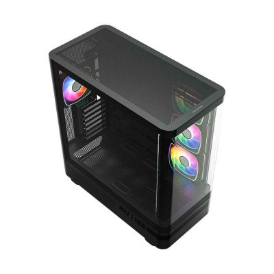 9. MODECOM OBUDOWA VOLCANO AQ 100 ARGB MIDI CZARNA