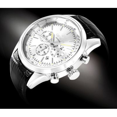 2. Zegarek Męski Giewont Chronograph Sapphire Srebrny GW7650-A1