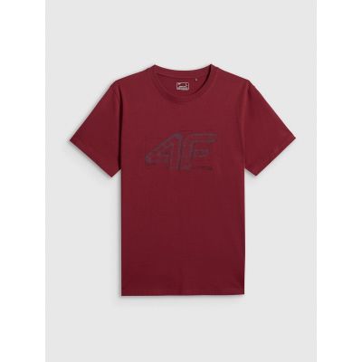 7. T-shirt regular z nadrukiem męski 4F 4FRSS26TTSHM3989-10S