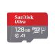 SanDisk Ultra microSD 128GB + SD-adapt.