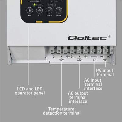 6. Przetwornica solarna do grzania wody Qoltec ECO Solar Boost | MPPT | BYPASS | LCD | 4kW