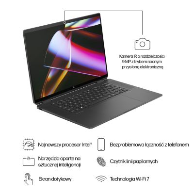16. HP Spectre x360 16-aa0233nw Ultra 7 155H 16" 2.8K Touch OLED 120Hz AG 16GB DDR5 6400 SSD1TB RTX 4050_6GB Cam 9MP 83Wh  W11Pro 2Y