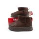 10. Lee Cooper buty śniegowce damskie zimowe modne futerko ocieplane botki ciemny brąz