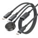 Kabel 3w1 Acefast C6-11 USB-C - 2x USB-C / Qi 480Mb/s 100W 1.2m - czarny