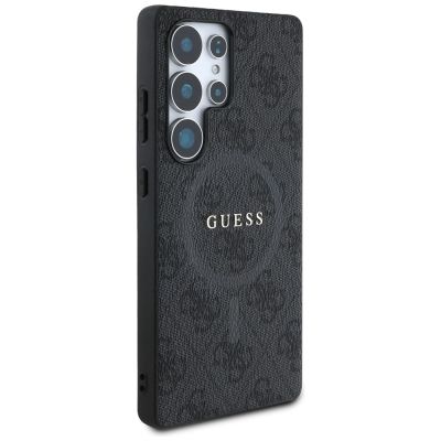 4. Etui Guess Leather 4G Colored Ring Classic Logo MagSafe Samsung Galaxy S25 Ultra czarny