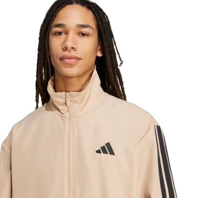 6. Dres męski adidas Sportswear Basic 3-Stripes Woven beżowy JX3149