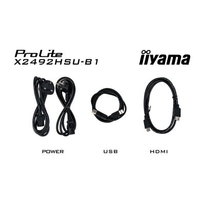 14. iiyama ProLite 24-calowy panel IPS Full HD z wąskimi ramkami z każdej strony i klasą energetyczną B