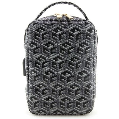 3. Torba organizer Guess GCube Stripes - czarna