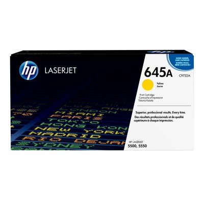 4. HP 645A oryginalny wkład z żółtym tonerem LaserJet