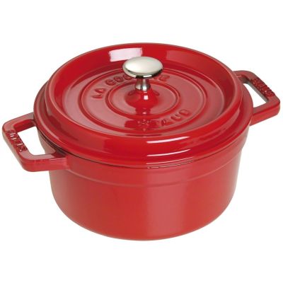 6. Garnek żeliwny okrągły STAUB La Cocotte 40509-814-0 - 1.7 ltr. czerwony