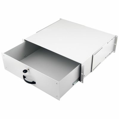 Wyposażenie szuflady 19" do szaf serwerowych 3U zamykane gr (EZD-3-G)