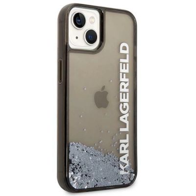 4. Etui Karl Lagerfeld Liquid Glitter Elong na iPhone 14 Plus - czarne