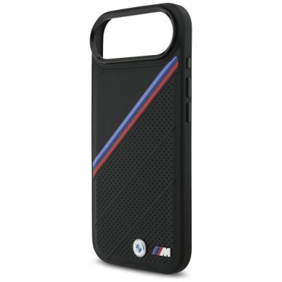 6. Etui BMW M Tricolor Metal Logo MagSafe do iPhone 17 Air - czarne