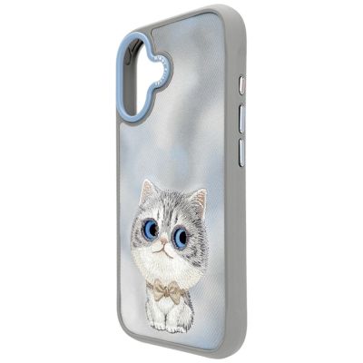 6. Etui Nimmy Big Eyed Pet 2.0 Cat do iPhone 17 - szare